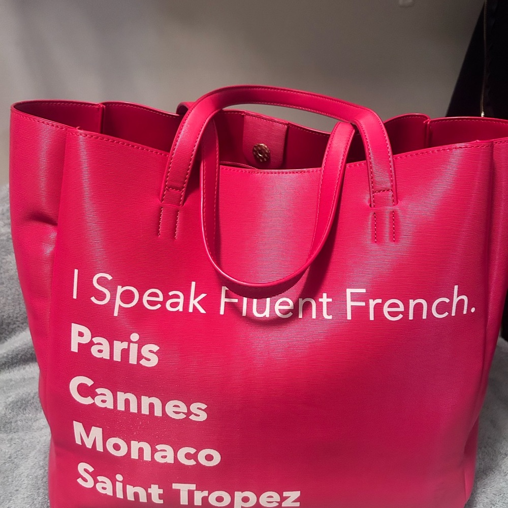 Stylish Red Tote Bag